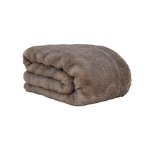Load image into Gallery viewer, Gobi Fur in Saddle | Oversized Faux Fur Throw