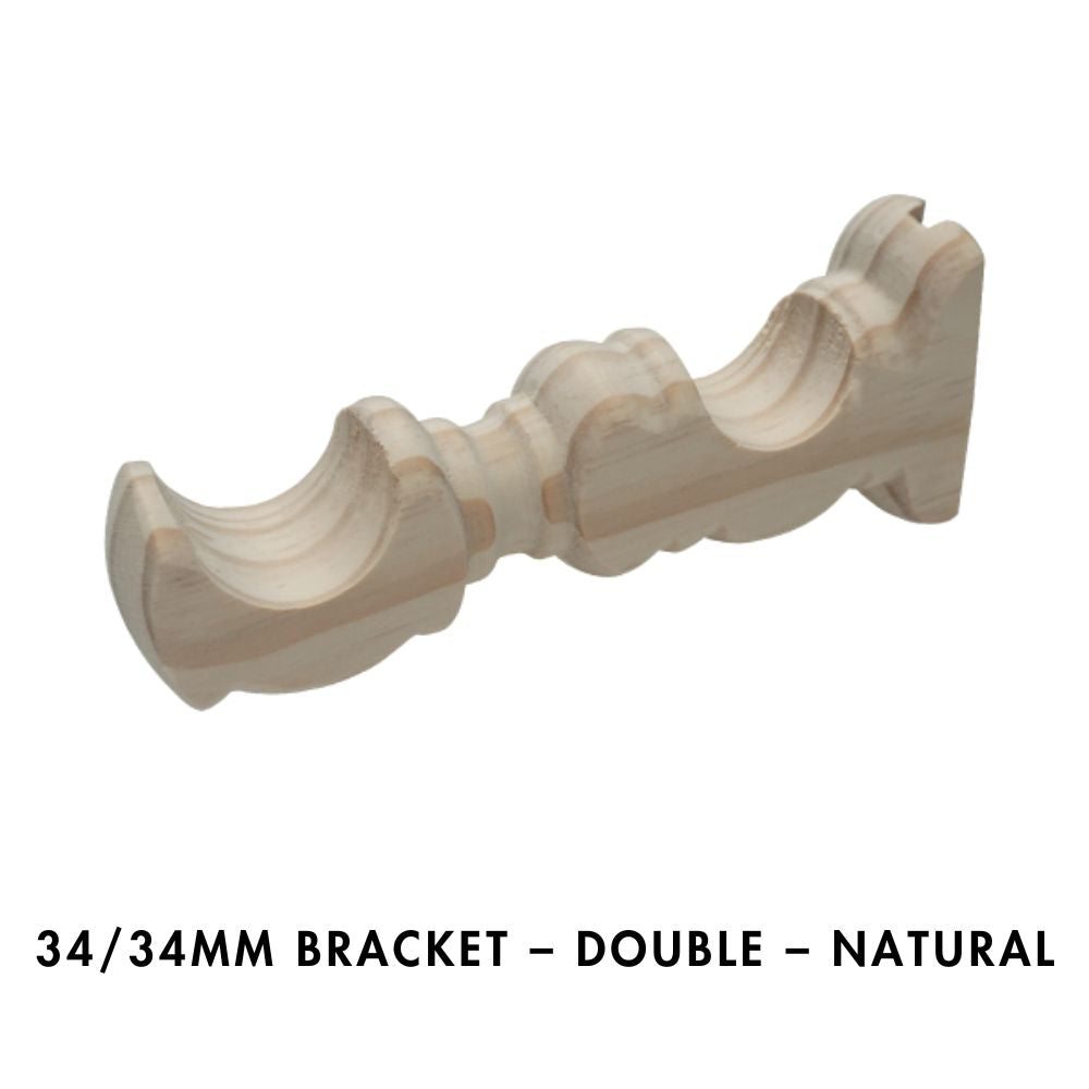 34/34mm Bracket – Double – Natural