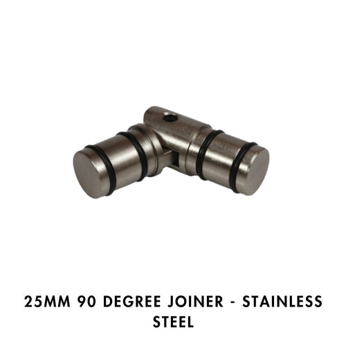 25MM 90 Degree Joiner - Stainless Steel