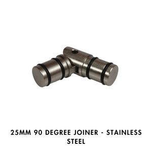 25MM 90 Degree Joiner - Stainless Steel