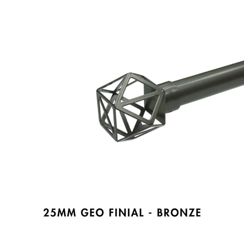25mm Geo Finial – Bronze