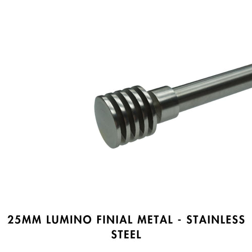 25mm Lumino Finial Metal – Stainless Steel