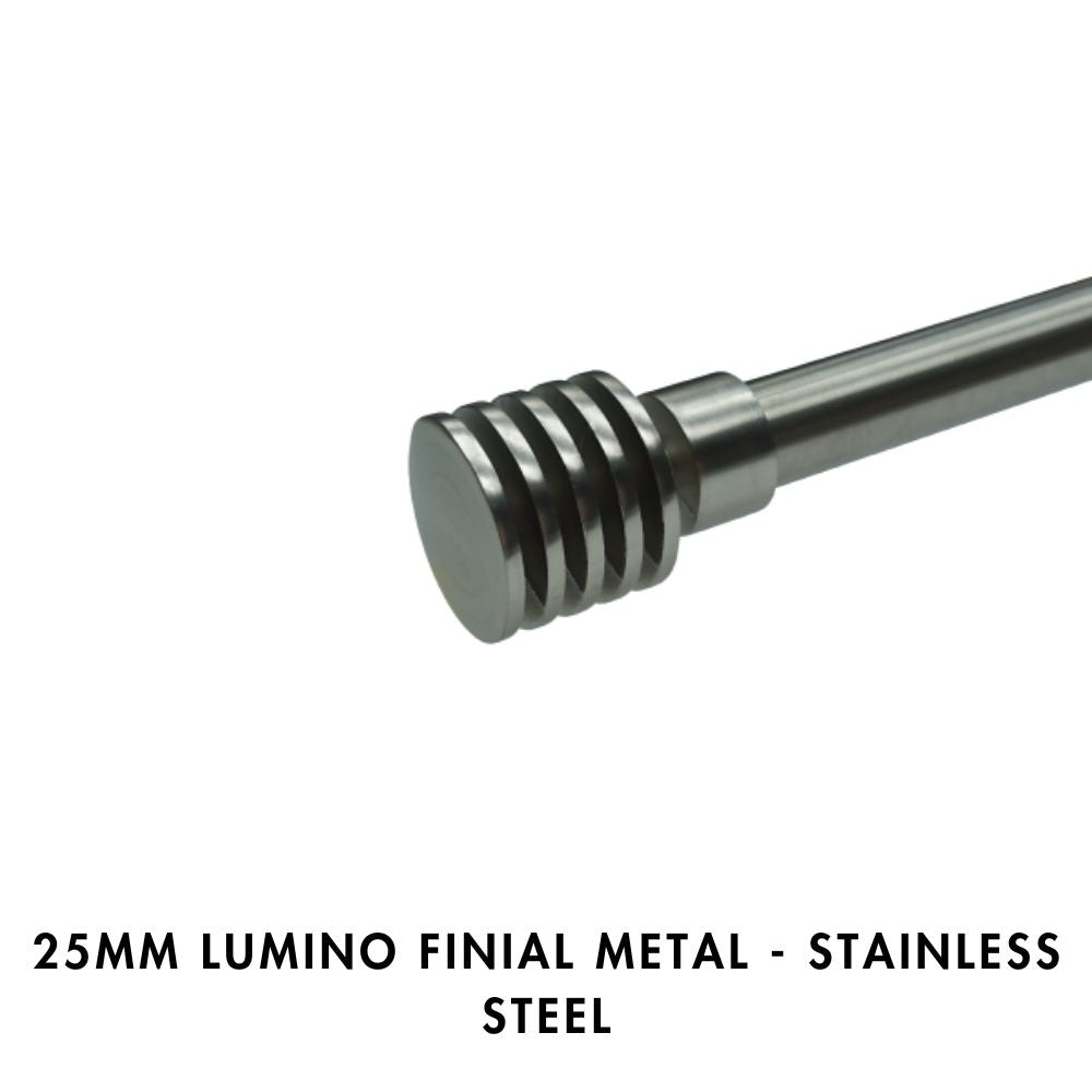 25mm Lumino Finial Metal – Stainless Steel