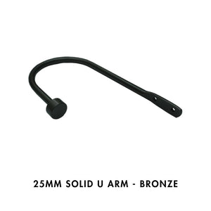 25mm Solid U Arm – Bronze