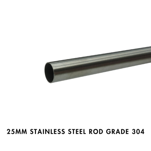 25mm Stainless Steel Rod - Grade 304