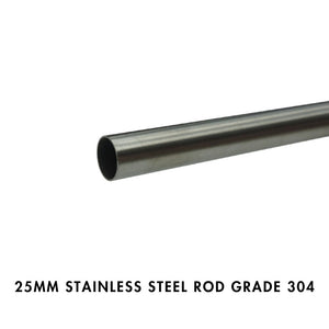 25mm Stainless Steel Rod - Grade 304