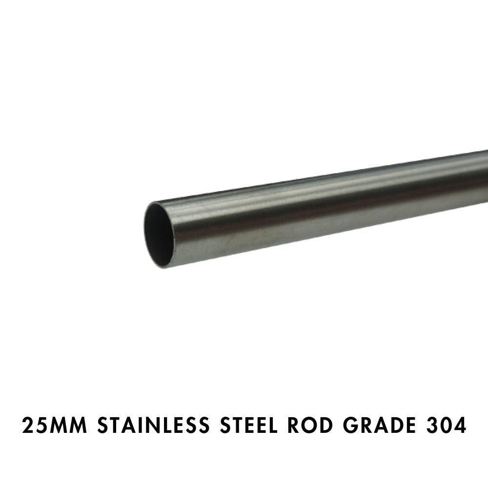 25mm Stainless Steel Rod - Grade 304