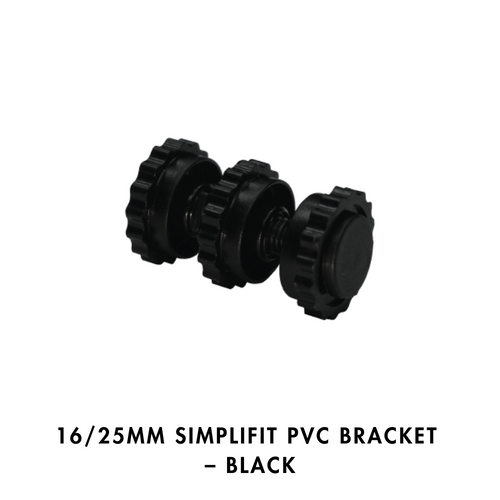 16/25mm Simplifit PVC Bracket – Black