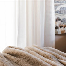 Load image into Gallery viewer, Gobi Fur in Saddle | Oversized Faux Fur Throw