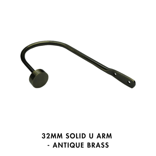32mm Solid U Arm – Antique Brass