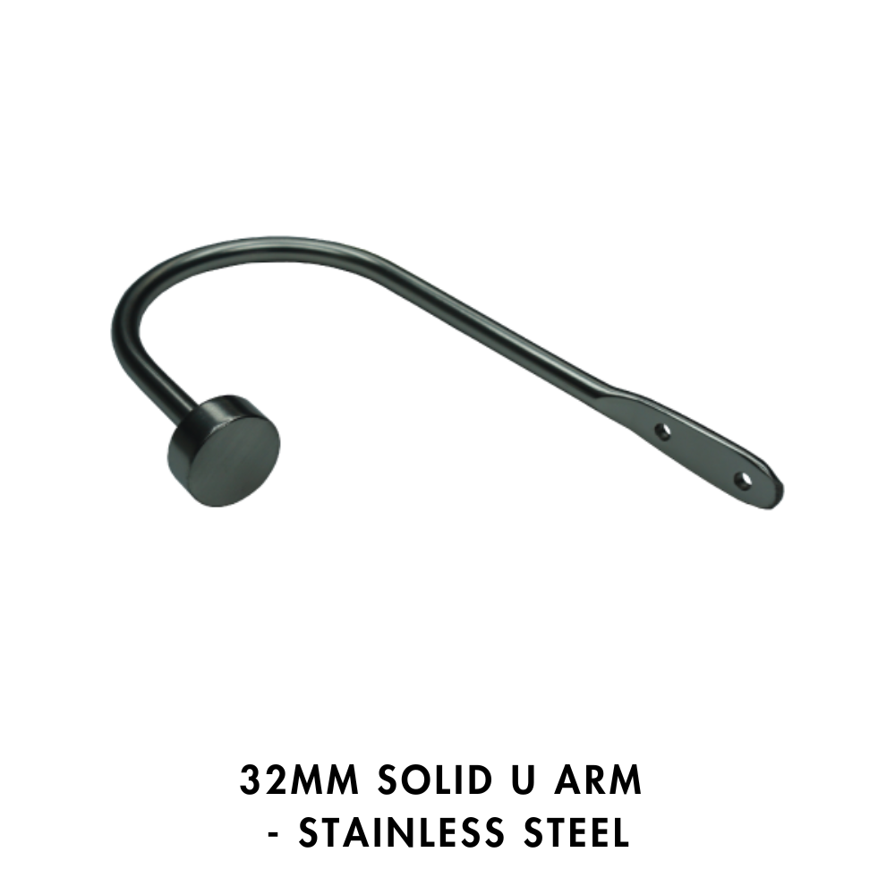 32mm Solid U Arm – Stainless Steel