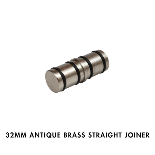 32mm Straight Joiner – Antique Brass