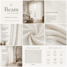 Load image into Gallery viewer, Beam Sheer Curtaining Fabric