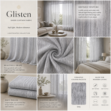 Load image into Gallery viewer, Glisten Sheer Curtaining Fabric