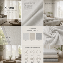 Load image into Gallery viewer, Sheen Sheer Curtaining Fabric