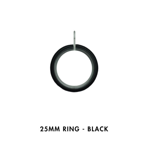 25mm Metal Rings – Black