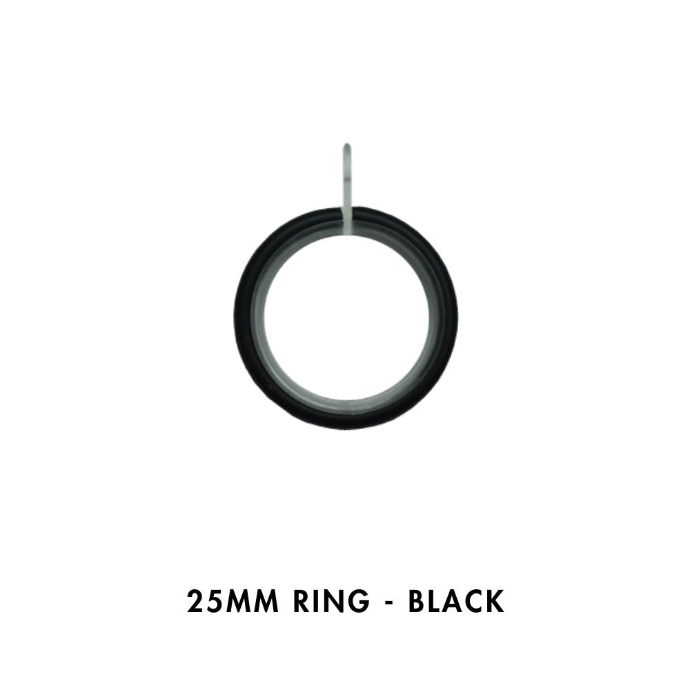 25mm Metal Rings – Black
