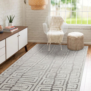 Amaze'In Drizzle Abstract Geometrical Rug