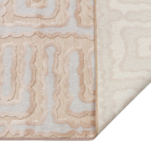 Amaze'In Cashmere Abstract Geometrical Rug