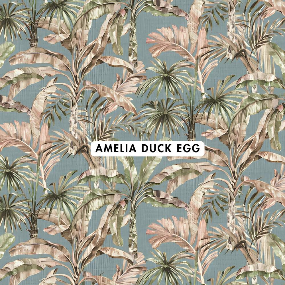 Amelia Duck Egg Wallpaper