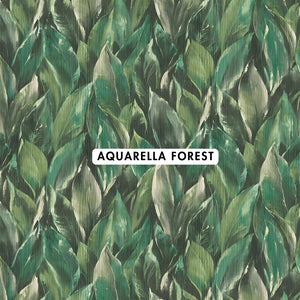 Aquarella Forest Wallpaper