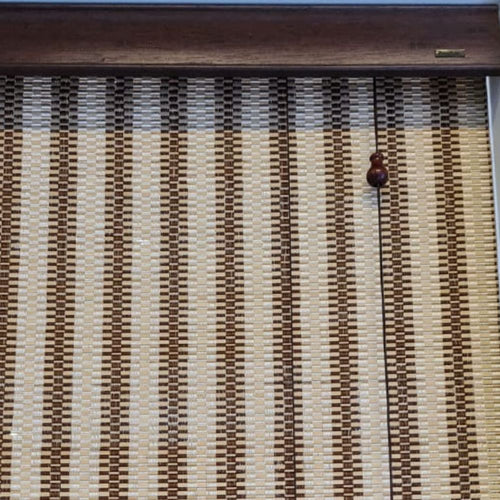 Bamboo Luminos Blinds with a Valance