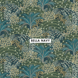 Bella Navy Wallpaper