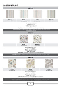 Bloomingdale Floral Upholstery Fabric Collection