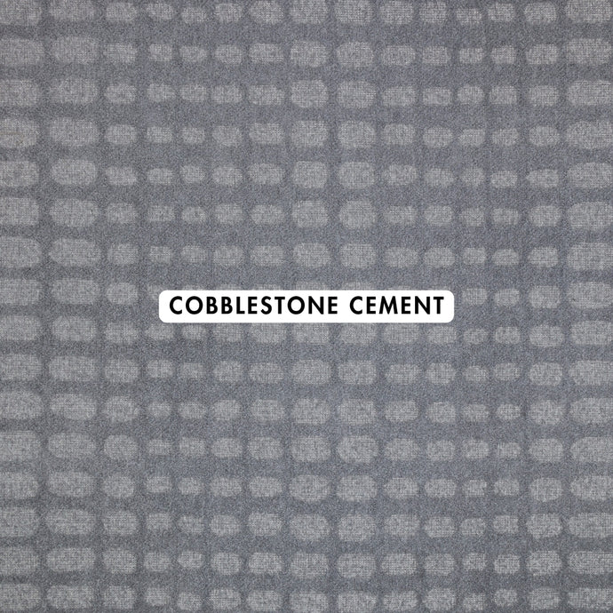 Cobblestone Cement Geometric Rug