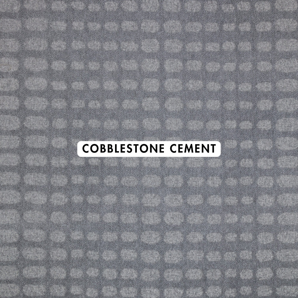 Cobblestone Cement Geometric Rug