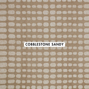 Cobblestone Sandy Geometric Rug