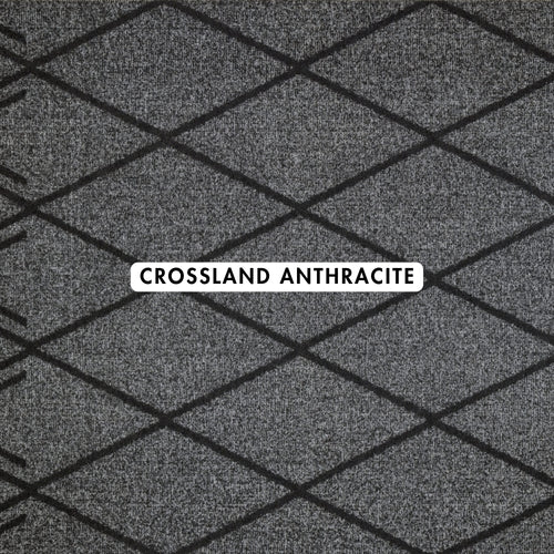 Crossland Anthracite Geometric Rug