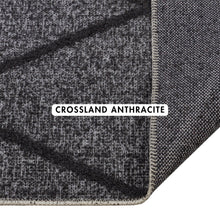 Load image into Gallery viewer, Crossland Anthracite Geometric Rug