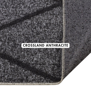 Crossland Anthracite Geometric Rug