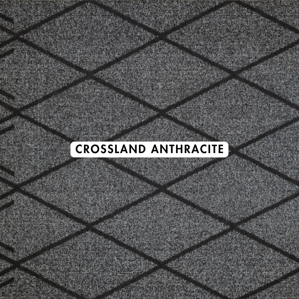 Crossland Anthracite Geometric Rug