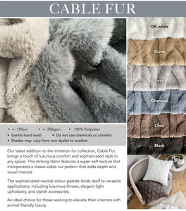Cable Faux Fur Collection