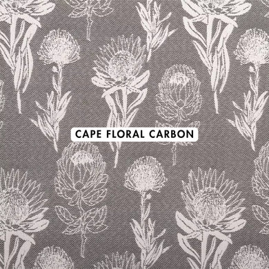 Cape Floral Carbon Outdoor Fabric