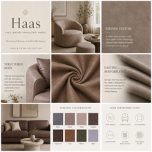 Load image into Gallery viewer, Haas Faux Leather Upholstery Fabric