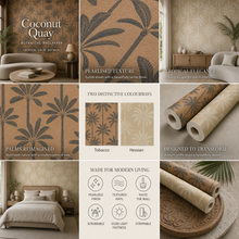 Load image into Gallery viewer, Coconut Quay Botanical Wallpaper
