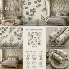 Load image into Gallery viewer, Eucalyptus Botanical Wallpaper