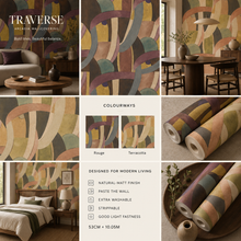 Load image into Gallery viewer, Traverse Abstract Geometric Wallpaper