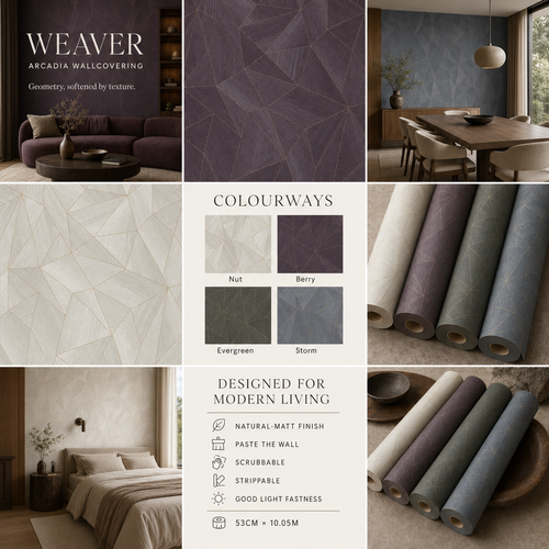 Weaver Geometric Wallpaper