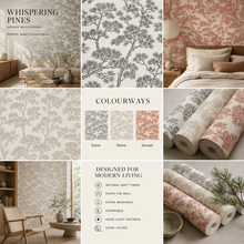 Load image into Gallery viewer, Whispering Pines Botanical Wallpaper