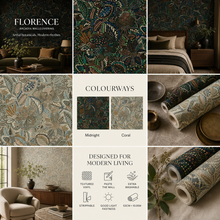 Load image into Gallery viewer, Florence Abstract Botanical Wallpaper