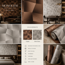 Load image into Gallery viewer, Monolith Abstract Geometric Wallpaper