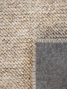Chunky Greige Washable Compact Runner
