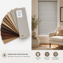 Load image into Gallery viewer, 50mm Wood Venetian Blind