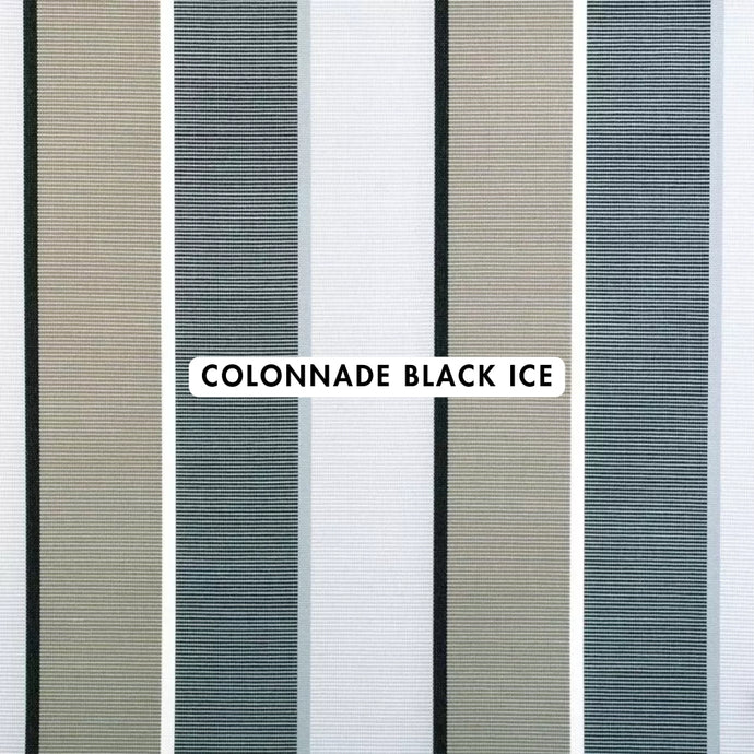 Colonnade Black Ice Outdoor Fabric