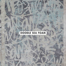 Load image into Gallery viewer, Doodle Sea Foam Abstract Rug