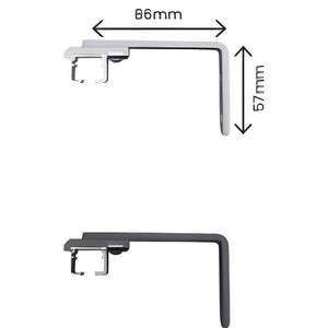 Emperor Single Wave Rail - Wall Fixed incl Brackets